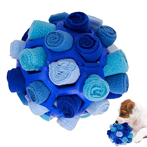 Geruwam Schnüffelball - Pet Snuffing Ball Spielzeug | Puzzlebissfestes tragbares Welpenspielzeug zur Förderung der natürlichen Nahrungssuche von Geruwam