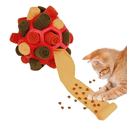 Geruwam Schnüffelball für große Hunde | Interaktives Schnüffelballspielzeug,Puzzlebissfestes tragbares Welpenspielzeug zur Förderung der natürlichen Nahrungssuche von Geruwam