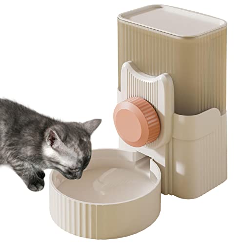 Katzenfutterstation | Hängen Sie den automatischen Wasserspender für Lebensmittel auf | Futternapf, Käfig, Futternapf, 960 ml, automatische Wasserspenderflasche für kleine Hunde, Katzen, Geruwam von Geruwam