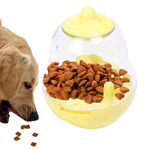 Leckerli-Spender-Hundespielzeug - Anti-Choking Cats Tumbler Puzzle Slow Feeder | Tragbares interaktives Leckerli-Ball-Futterspielzeug, Futternapf für Hunde zur Verhinderung von übermäßigem Geruwam von Geruwam