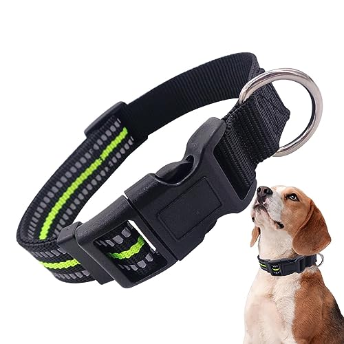 Nylon-Hundehalsband,Atmungsaktive Nylon-Schnallenhalsbänder | Verstellbares, leuchtendes Komforthalsband für kleine bis große Hunde und Katzen Geruwam Nylon-Hundehalsband,Atmungsaktive Nylon-Schnallenhalsbänder | Verstellbares, leuchtendes Komforthalsband für kleine bis große Hunde und Katzen Geruwam von Geruwam