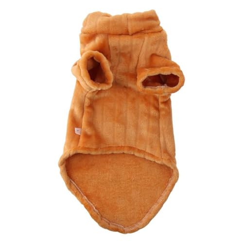 GetCoupon Gelbe Haustier-Kleidung, Katzenbekleidung für Herbst und Winter, hohe Dehnbarkeit, haarlos, für Katzen und kleine Hunde, Winter, warme Haustierkleidung von GetCoupon