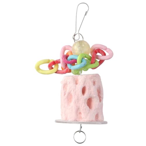 GetCoupon Rosa natürliche Schleifsteinhalterung Spielzeug, multifunktionale Backenzähne Vogelspielzeug, Vogel-Kalziumzähne schleifen Kau-Leckerlis Familie GetCoupon Rosa natürliche Schleifsteinhalterung Spielzeug, multifunktionale Backenzähne Vogelspielzeug, Vogel-Kalziumzähne schleifen Kau-Leckerlis Familie von GetCoupon