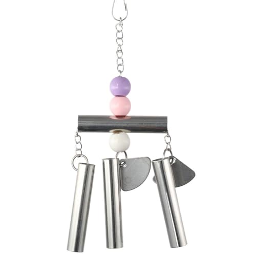 GetCoupon Silbernes schweres Vogelkäfig-Spielzeug, langlebiges Edelstahl-Edelstahl-Glockenspielzeug, Vogelspielzeug für Haustiere GetCoupon Silbernes schweres Vogelkäfig-Spielzeug, langlebiges Edelstahl-Edelstahl-Glockenspielzeug, Vogelspielzeug für Haustiere von GetCoupon