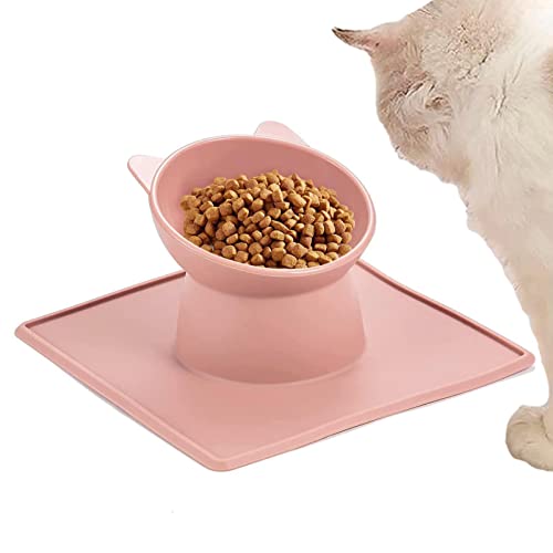 Erhöhter Futternapf für Katzen – Erhöhter Futternapf für Katzen mit rutschfesten Silikonmatten, geneigter erhöhter Katzennapf, erhöhter Katzenfutternapf für kleine Hunde, Welpen, Häschen Geteawily Erhöhter Futternapf für Katzen – Erhöhter Futternapf für Katzen mit rutschfesten Silikonmatten, geneigter erhöhter Katzennapf, erhöhter Katzenfutternapf für kleine Hunde, Welpen, Häschen Geteawily von Geteawily