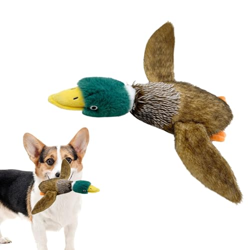 Geteawily Hundespielzeug Ente mit Quietscher | Quietschende süße Ente Plüsch für Hunde | Kauspielzeug für Welpen, beruhigende Ente Hund Stofftiere für kleine, mittelgroße und große Haustiere Geteawily Hundespielzeug Ente mit Quietscher | Quietschende süße Ente Plüsch für Hunde | Kauspielzeug für Welpen, beruhigende Ente Hund Stofftiere für kleine, mittelgroße und große Haustiere von Geteawily