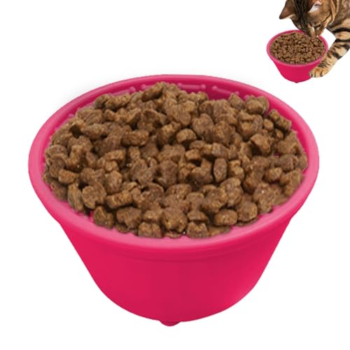 Geteawily Katzen-Puzzle-Futterstation | Anti-Erstickungs-Futtereimer, fördert geistige Bereicherung für langsames Futter, gesunde Fressschüssel, interaktives Hundespielzeug, für Hunde von Geteawily