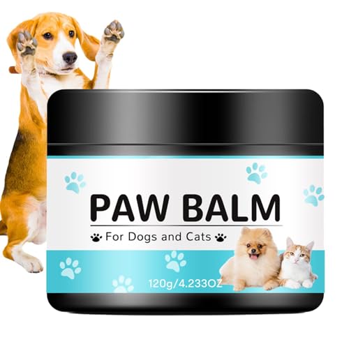 Geteawily Pfotenbalsam, Fußpflegecreme für Haustiere, 120g Pfotencremebutter für Katzen und Hunde, Hundepfotenschutz für heißes Pflaster, feuchtigkeitsspendender, lecksicherer Hundepfotenbalsam Geteawily Pfotenbalsam, Fußpflegecreme für Haustiere, 120g Pfotencremebutter für Katzen und Hunde, Hundepfotenschutz für heißes Pflaster, feuchtigkeitsspendender, lecksicherer Hundepfotenbalsam von Geteawily