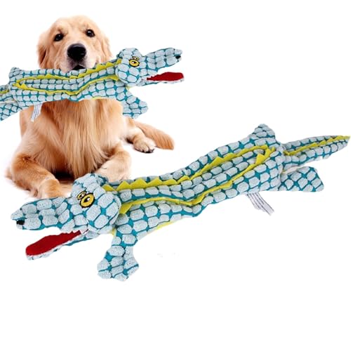 Geteawily Quietschendes Hundespielzeug, interaktives Spielzeug – niedliche Plüschpuppe, lindert Langeweile, quietschender interaktiver Spaß, weiches Stofftier für Training, Zahnreinigung Geteawily Quietschendes Hundespielzeug, interaktives Spielzeug – niedliche Plüschpuppe, lindert Langeweile, quietschender interaktiver Spaß, weiches Stofftier für Training, Zahnreinigung von Geteawily