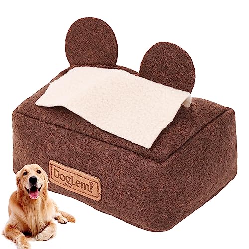 Geteawily Schnüffelspielzeug für Hunde, lustige Taschentuchbox, Leckerli-Spielzeug, interaktive Spiele, Puzzle-Spielzeug, Lernspielzeug für Nasenarbeitstraining, Gehirnspiel Geteawily Schnüffelspielzeug für Hunde, lustige Taschentuchbox, Leckerli-Spielzeug, interaktive Spiele, Puzzle-Spielzeug, Lernspielzeug für Nasenarbeitstraining, Gehirnspiel von Geteawily