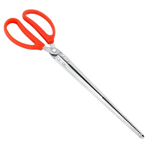 Geteawily Terrarium Tools, Schlangenfutterzange, 15 Zoll rutschfeste Futterzange, Futterzange für Reptilien aus Stahl, Zubehör für Schlangentanks, extra Lange große Pinzette von Geteawily