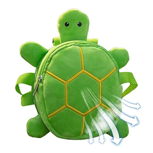 Hundegeschirr für kleine Hunde, Cartoon-Schildkröte, Plüsch, verstellbar, mit Satteltasche, Rucksack und D-Design, für kleine, mittelgroße Hunde Geteawily Hundegeschirr für kleine Hunde, Cartoon-Schildkröte, Plüsch, verstellbar, mit Satteltasche, Rucksack und D-Design, für kleine, mittelgroße Hunde Geteawily von Geteawily