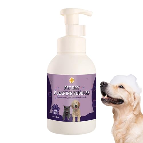 Hundeshampoo - Hundeshampoo Und Pflegespülung,Natürlich Frische 300ml Pflege Gegen Juckreiz & Haaren Für Katzen Welpen Bad Seife Schaum von Geteawily
