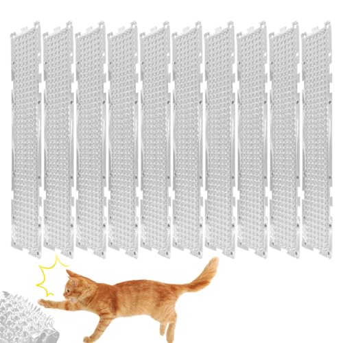 Katzenabwehrmatte - 10 Stück Katzen Schutzmatte Für Draußen,Trainingshilfe zur Kratzprävention an Wänden Sofa Balkon Wohnzimmer Katzenabwehrmatte - 10 Stück Katzen Schutzmatte Für Draußen,Trainingshilfe zur Kratzprävention an Wänden Sofa Balkon Wohnzimmer von Geteawily