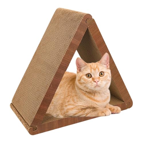 Katzenkratzbrett | Dreieckiger Aus Pappe Für Kleine Mittelgroße Und Große Rassen - Katzenspielzeug Und Möbelschutz Für Wohnzimmer Schlafzimmer Und Rasen Nutzung Katzenkratzbrett | Dreieckiger Aus Pappe Für Kleine Mittelgroße Und Große Rassen - Katzenspielzeug Und Möbelschutz Für Wohnzimmer Schlafzimmer Und Rasen Nutzung von Geteawily