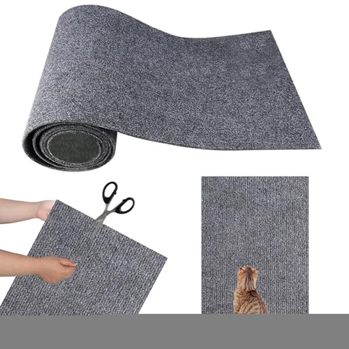 Katzenkratzmatten, Katzenkratzteppich | Selbstklebende zuschneidbare Katzenmatte - Katzenkratzer-Pad-Ersatz, Flacher Kratzteppich für Pfosten, Möbel, Kratzbaumregale von Geteawily