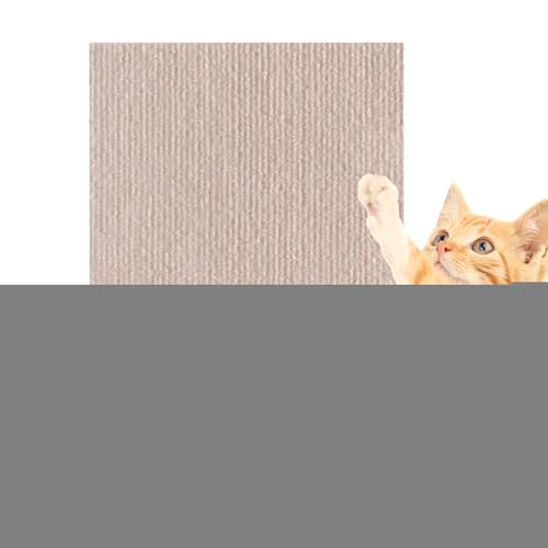 Kratzmatte für Katzen,Kratzmatte für Katzen | Zuschneidbarer Kratzteppich für | Katzenkratzteppich, flaches Katzenkratzpad für Möbel, Katzenwand, Kratzbäume von Geteawily