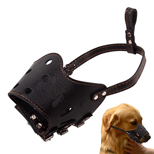 Maulkorb aus Leder | Hundemaulkörbe gegen Beißen und Bellen | Maulkorb für kleine Hunde, mittelgroße und große Hunde im Innenbereich Geteawily Maulkorb aus Leder | Hundemaulkörbe gegen Beißen und Bellen | Maulkorb für kleine Hunde, mittelgroße und große Hunde im Innenbereich Geteawily von Geteawily