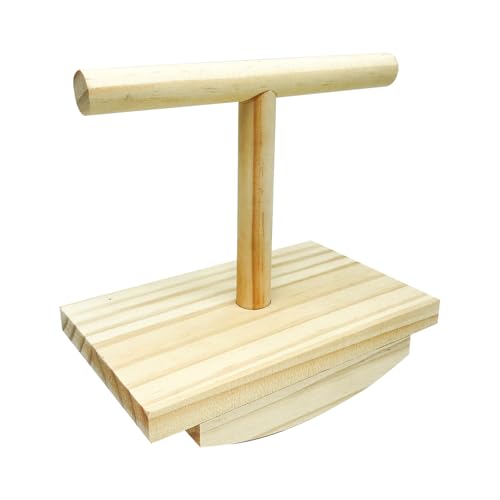 Papageiensitzstange - Käfigzubehör Für Papageien | Stehhilfe Aus Holz Mit Schaukelspielzeug Zur Interaktiven Beschäftigung Für Haustiere, Schreibtisch, Monitor & Outdoor-Vogelbeobachtung Papageiensitzstange - Käfigzubehör Für Papageien | Stehhilfe Aus Holz Mit Schaukelspielzeug Zur Interaktiven Beschäftigung Für Haustiere, Schreibtisch, Monitor & Outdoor-Vogelbeobachtung von Geteawily