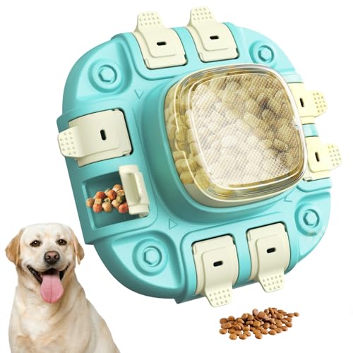 Hunde-Puzzle-Spielzeug, 3-in-1-Futterspender, langsames Füttern, Leckerli-Puzzles, Schüssel von Getifun