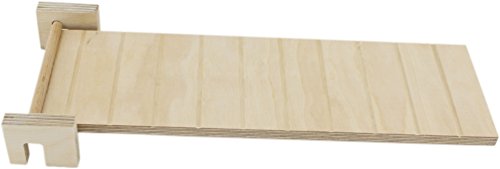 Getzoo schwenkbare Holzrampe L 32 x 10 cm | Hochwertiges Naturholz | Innovatives Aufstecksystem | Vielseitig & Flexibel | Sicherer Kletterspaß | Universelle Kompatibilität von Getzoo