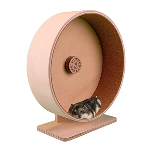 Getzoo Ø 27 cm Korklaufrad (Ø 25,4 cm Innen) mit austauschbare Korkeinlage I Für Hamster & Farbmäuse I Hochwertig I Verstellbar I Hohe Sicherheit von Getzoo