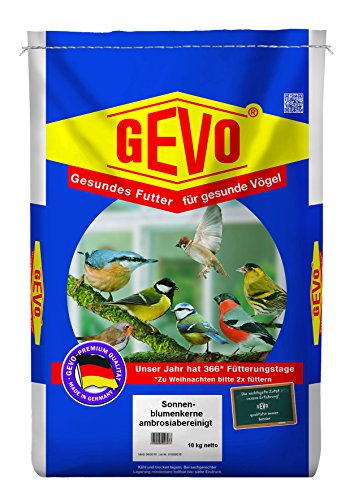 Gevo Vogelfutter Sonnenblumenkerne - Gewicht: 10 kg von Gevo