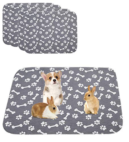 Geyecete 4 Stück Waschbare Trainingsunterlagen für Hunde , wiederverwendbare saugfähig welpenunterlagen,Auslaufsicher rutschfest Reise puppy pads für Hunde und Katzen-S-60 x 45 cm Geyecete 4 Stück Waschbare Trainingsunterlagen für Hunde , wiederverwendbare saugfähig welpenunterlagen,Auslaufsicher rutschfest Reise puppy pads für Hunde und Katzen-S-60 x 45 cm von Geyecete