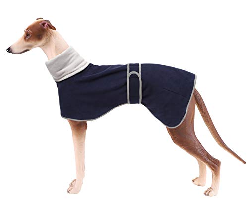 Geyecete Fleece Hundemantel Pullover Windhunde,Whippet winterjacken ,Verstellbaren Hundeweste,kleidung für Windhunde/Lurcher/Whippet-Blau-S Geyecete Fleece Hundemantel Pullover Windhunde,Whippet winterjacken ,Verstellbaren Hundeweste,kleidung für Windhunde/Lurcher/Whippet-Blau-S von Geyecete