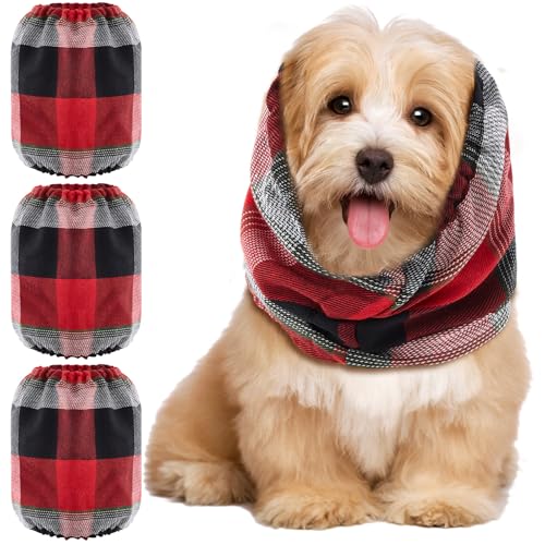 Geyoga 3 Stück Beruhigende Ohrenschützer für Hunde Schlauchschal für Hundeohren Rot Schwarz Kariert für Hunde Lärmschutz Angstlindernde Ohrenschützer für Weihnachten Baden und Pflegen(S) Geyoga 3 Stück Beruhigende Ohrenschützer für Hunde Schlauchschal für Hundeohren Rot Schwarz Kariert für Hunde Lärmschutz Angstlindernde Ohrenschützer für Weihnachten Baden und Pflegen(S) von Geyoga