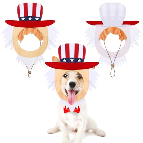 Geyoga Independence Day Hundekostüm, niedlicher Haustierhut, Kopfbedeckung für Katzen, Hunde, verstellbar, Geburtstagshut für Unabhängigkeitstag, Paraden, patriotische Veranstaltungen, Feiertage Geyoga Independence Day Hundekostüm, niedlicher Haustierhut, Kopfbedeckung für Katzen, Hunde, verstellbar, Geburtstagshut für Unabhängigkeitstag, Paraden, patriotische Veranstaltungen, Feiertage von Geyoga