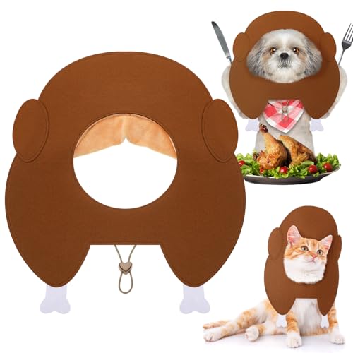 Geyoga Thanksgiving-Kostüm für Hunde, Truthahn, Halloween, Haustier, Truthahn-Kappe, Thanksgiving-Partyzubehör für kleine, mittelgroße und große Hunde, passendes Haustier- und Besitzer-Hut, Outfits Geyoga Thanksgiving-Kostüm für Hunde, Truthahn, Halloween, Haustier, Truthahn-Kappe, Thanksgiving-Partyzubehör für kleine, mittelgroße und große Hunde, passendes Haustier- und Besitzer-Hut, Outfits von Geyoga