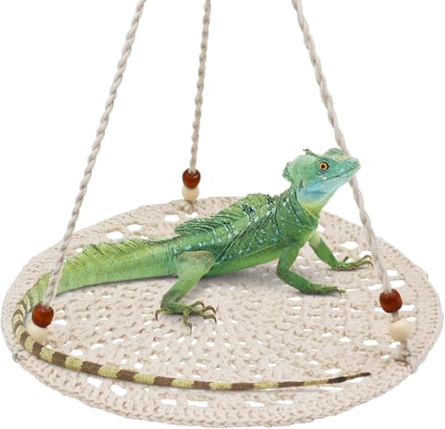 Gfamous Reptile Hängematten Gewebte Reptile Hängematten für Lizard Snake Lizard Reptile Hammock Hängematte für Reptilien Reptile Hammock für Hamster Papageien zum Ausruhen Schlafen von Gfamous