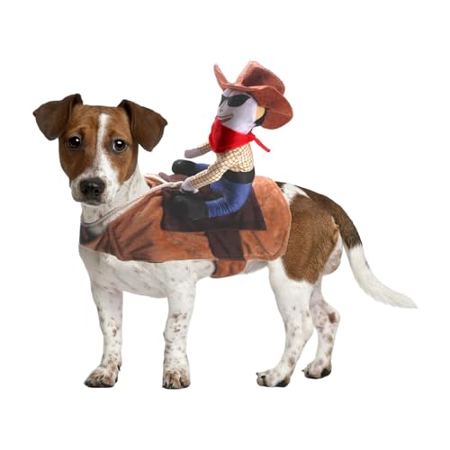 Cowboy Rider Hundekostüm, lustiges Halloween-Cowboy-Kostü , Themenparty-Zubehör für Halloween-Party, Foto-Requisiten, Festivalumzug, Halloween-Reisen Ghirting von Ghirting