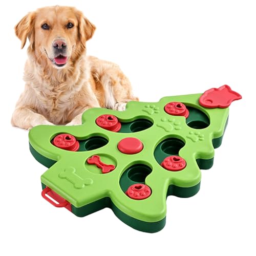 Hunde-Puzzle-Futterstation | Futterspielzeug in Weihnachtsbaum-Form, langsamer Futterspender, interaktives Hundespielzeug, praktisches und sicheres Fütterungsspielzeug für Leckerlis Ghirting von Ghirting