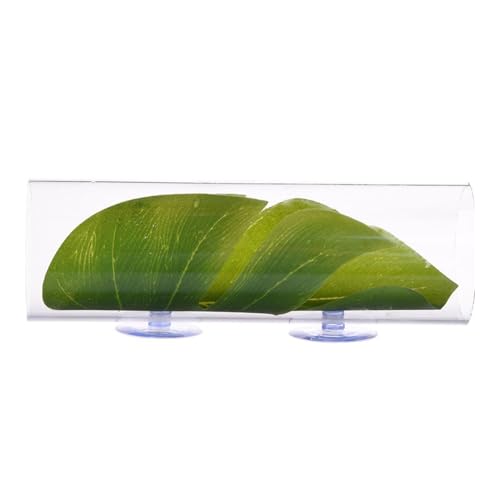 Aquarium Decoration, Fish Tunnel, Betta Swim Tube, Safe Hide Out Cave Toy, Fish Tank Shelter with Leaf Pad for Spawning, Breeding and Resting Betta, Acrylic Aquarium Decoration, Fish Tunnel, Betta Swim Tube, Safe Hide Out Cave Toy, Fish Tank Shelter with Leaf Pad for Spawning, Breeding and Resting Betta, Acrylic von Ghjkldha