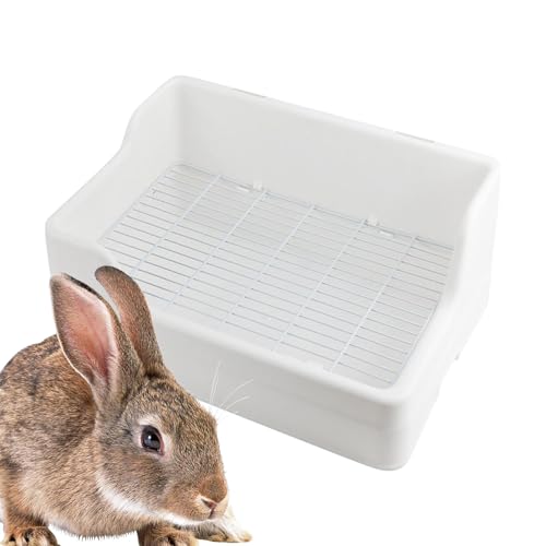 Bunny Toilet, Small Animal Patty, Hamster Litter Box, White, Anti Overturning Pee Tray, Cage Corner Fit, for Ferret Chinchilla Guinea Pig, Long Lasting Bunny Toilet, Small Animal Patty, Hamster Litter Box, White, Anti Overturning Pee Tray, Cage Corner Fit, for Ferret Chinchilla Guinea Pig, Long Lasting von Ghjkldha