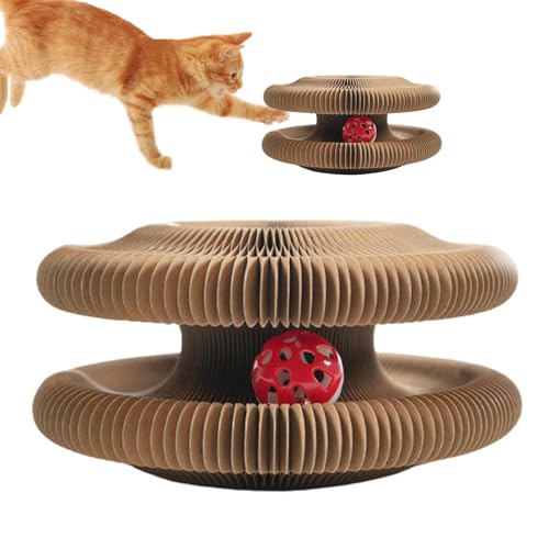 Cat Ball Toys | Cardboard Cat Scratcher | Folding Cat Scratch Pad | Versatile Cardboard Cat Toy with Scratching Board and Resting Bed Features, Ideal for Cats of All Ages Cat Ball Toys | Cardboard Cat Scratcher | Folding Cat Scratch Pad | Versatile Cardboard Cat Toy with Scratching Board and Resting Bed Features, Ideal for Cats of All Ages von Ghjkldha