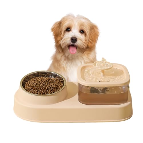 Cat Bowls, Large Capacity Spill Proof Cat Water Bowl, DryWet Separation Pets Fountain, 12.4x4.33x5.91inc, Portable Compact Versatile Ideal for Multi-Pet Households and Kitten Care von Ghjkldha
