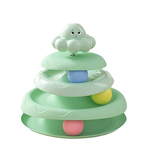 Cat Enrichment Track, Interactive Roller Maze, Swat Toy, 7.87x7.87x7.87 Inches Triple Layer Motion Ball Tower, Small Space Apartment, Solo or Multi Cat Playtime Entertainment Cat Enrichment Track, Interactive Roller Maze, Swat Toy, 7.87x7.87x7.87 Inches Triple Layer Motion Ball Tower, Small Space Apartment, Solo or Multi Cat Playtime Entertainment von Ghjkldha