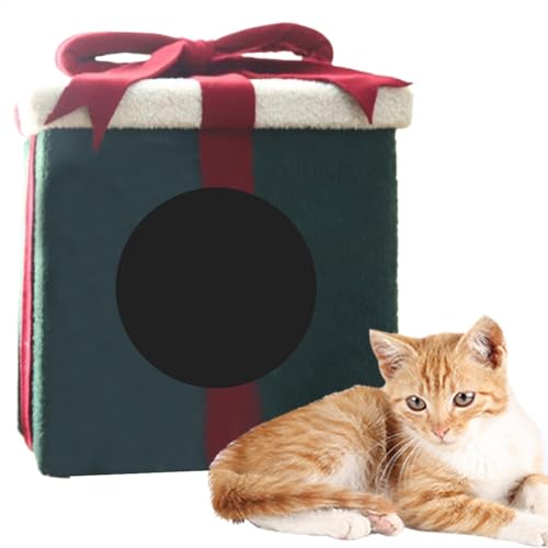 Cat House Bed, Pet Cat Cave, Soft Cat Bed, Indoor Cat House, Cute Box-Shaped Cat House with Closed Design, Soft and Cozy Bed for Cats and Dogs for Indoors 35x34x35cm/13.78x13.39x13.78 Cat House Bed, Pet Cat Cave, Soft Cat Bed, Indoor Cat House, Cute Box-Shaped Cat House with Closed Design, Soft and Cozy Bed for Cats and Dogs for Indoors 35x34x35cm/13.78x13.39x13.78 von Ghjkldha
