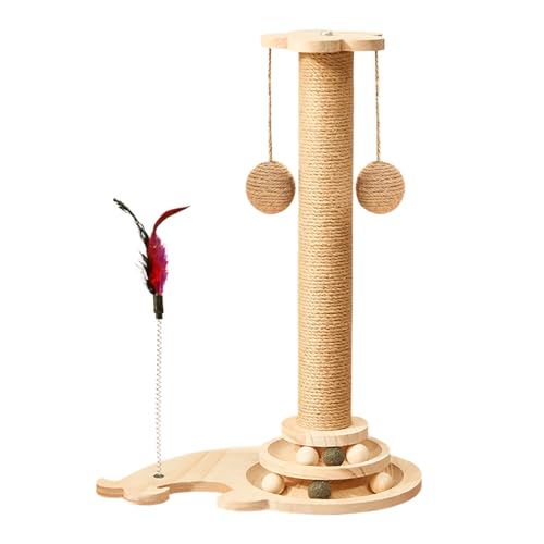 Cat Scratcher, Scratch Post, Kitten Toy, Reliable Pole for Nail Health and Claw Maintenance, Interactive Design Indoor Activity, Kitten Plaything Exercise and Mental Play, 19.6in von Ghjkldha