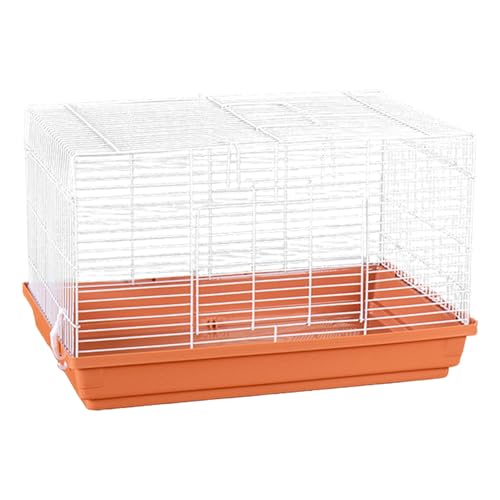 Chinchilla-Käfig, tragbar, Igelversteck 47 x 30 x 30 cm, belüfteter Kleintier-Lebensraum, abnehmbarer Boden, Drahtkäfigkörper mit ABS-Chassis für den Innenbereich, Hamster Chinchilla-Käfig, tragbar, Igelversteck 47 x 30 x 30 cm, belüfteter Kleintier-Lebensraum, abnehmbarer Boden, Drahtkäfigkörper mit ABS-Chassis für den Innenbereich, Hamster von Ghjkldha