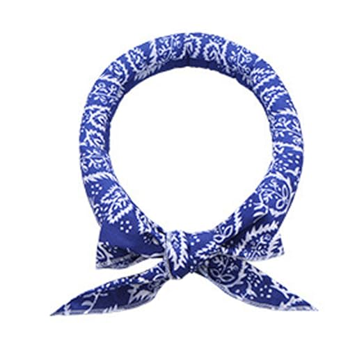 Cooling Dog Bandana, Breathable Pet Neck Scarf, Lightweight Comfort Fabric, Adjustable Fit, Evaporative Cooling Wrap for Outdoor Walking Hot Weather Use, 39.37x1.97x0.39 Inches von Ghjkldha