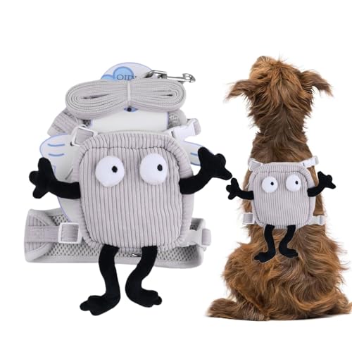 Dog Harness Backpack, Small Dog Walking Harness with Bag, Adjustable Travel Hiking Walking Harness Backpack for Small to Medium Dogs, Practical Backpack Harness for Outdoor Adventures Dog Harness Backpack, Small Dog Walking Harness with Bag, Adjustable Travel Hiking Walking Harness Backpack for Small to Medium Dogs, Practical Backpack Harness for Outdoor Adventures von Ghjkldha