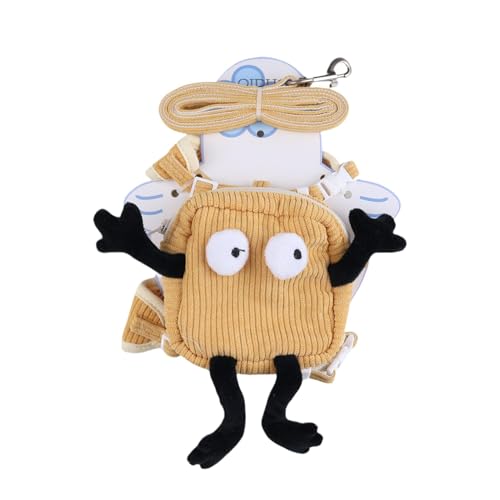 Dog Harness Backpack, Small Dog Walking Harness with Bag, Adjustable Travel Hiking Walking Harness Backpack for Small to Medium Dogs, Practical Backpack Harness for Outdoor Adventures Dog Harness Backpack, Small Dog Walking Harness with Bag, Adjustable Travel Hiking Walking Harness Backpack for Small to Medium Dogs, Practical Backpack Harness for Outdoor Adventures von Ghjkldha