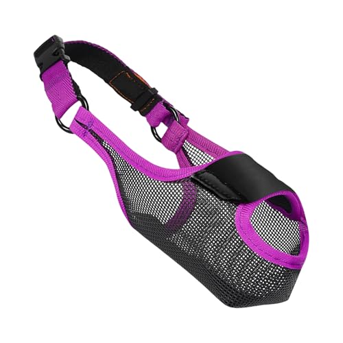 Dog Mouth Guard Cover, Mesh Anti-Biting Muzzle, Soft Cloth Pet Cover, Breathable Violet Design, Adjustable Nose Wrap, Walking Training Grooming Protection Dog Mouth Guard Cover, Mesh Anti-Biting Muzzle, Soft Cloth Pet Cover, Breathable Violet Design, Adjustable Nose Wrap, Walking Training Grooming Protection von Ghjkldha
