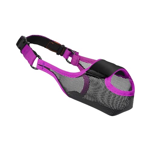 Dog Mouth Guard Cover, Mesh Anti-Biting Muzzle, Soft Cloth Pet Cover, Breathable Violet Design, Adjustable Nose Wrap, Walking Training Grooming Protection Dog Mouth Guard Cover, Mesh Anti-Biting Muzzle, Soft Cloth Pet Cover, Breathable Violet Design, Adjustable Nose Wrap, Walking Training Grooming Protection von Ghjkldha