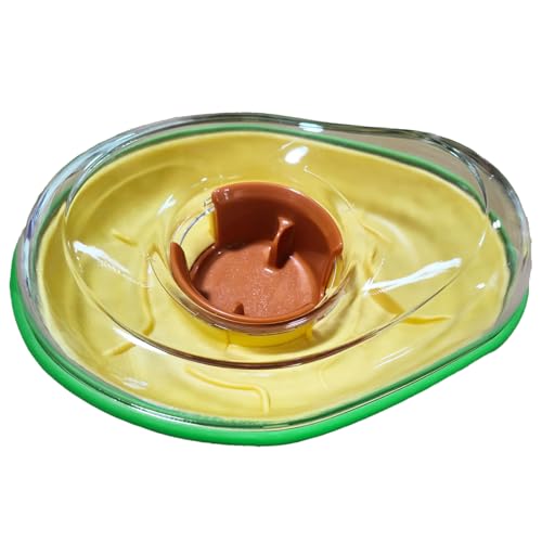Dog Slow Feeder, Avocado Shaped Pet Bowl, Adjustable Spill-Proof Design, Interactive Anti-Gulping Feeder Container, Indoor Use for Dogs, Cats, Puppies, 8.66x6.5x4.13 inches、 von Ghjkldha