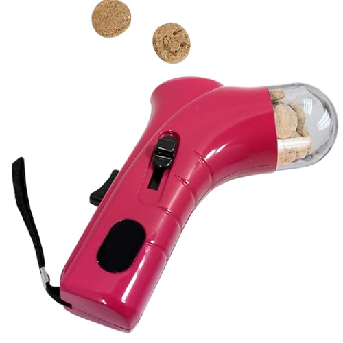 Dog Treat Dispenser with Button, Handheld Pet Snack Shooter Catapult, Portable Training Reward Launcher, Fun Interactive Food Feeder for Small Dogs, Cats, Kittens, 120g Dog Treat Dispenser with Button, Handheld Pet Snack Shooter Catapult, Portable Training Reward Launcher, Fun Interactive Food Feeder for Small Dogs, Cats, Kittens, 120g von Ghjkldha